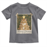Meowy Christmas Toddler T Shirt Funny Cat Xmas Tree Retro Vintage Photo - Wonder Print Shop