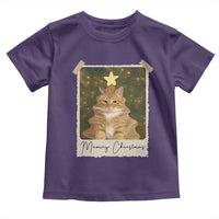 Meowy Christmas Toddler T Shirt Funny Cat Xmas Tree Retro Vintage Photo - Wonder Print Shop