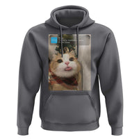 Funny Cat Christmas Hoodie Ring There is Motion at Your Front Door Meme Xmas Tree - Wonder Print Shop