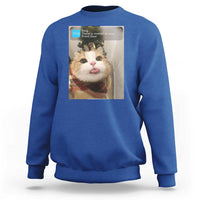 Funny Cat Christmas Sweatshirt Ring There is Motion at Your Front Door Meme Xmas Tree - Wonder Print Shop