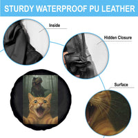 Cat Selfie With Dinosaur Spare Tire Cover Funny Cat Gifts - Wonder Print Shop