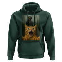 Cat Selfie With Dinosaur Hoodie Funny Cat Gifts - Wonder Print Shop