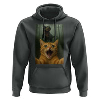 Cat Selfie With Dinosaur Hoodie Funny Cat Gifts - Wonder Print Shop