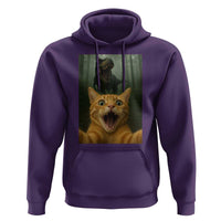 Cat Selfie With Dinosaur Hoodie Funny Cat Gifts - Wonder Print Shop