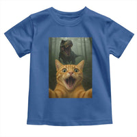 Cat Selfie With Dinosaur Toddler T Shirt Funny Cat Gifts - Wonder Print Shop