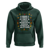 Funny Drinking Christmas Hoodie Merry Christmas Dasher Dancer Prancer Vixen - Wonder Print Shop