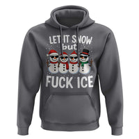Anti ICE Christmas Hoodie Funny Snowman Cute Finger Let It Snow Funny FDT - Wonder Print Shop