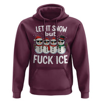 Anti ICE Christmas Hoodie Funny Snowman Cute Finger Let It Snow Funny FDT - Wonder Print Shop