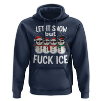 Anti ICE Christmas Hoodie Funny Snowman Cute Finger Let It Snow Funny FDT - Wonder Print Shop