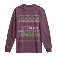 But Did You Document It Ugly Christmas Long Sleeve Shirt Funny Office Party Sarcastic Winter HR - Wonder Print Shop