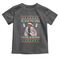Funny Christmas Diddy Toddler T Shirt Diddy Sees You When Youre Sleeping Ugly Xmas - Wonder Print Shop