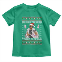 Funny Christmas Diddy Toddler T Shirt Diddy Sees You When Youre Sleeping Ugly Xmas - Wonder Print Shop