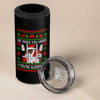 Funny Christmas Diddy 4 in 1 Can Cooler Tumbler Diddy Sees You When Youre Sleeping Dirty Ugly Xmas - Wonder Print Shop