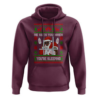 Funny Christmas Diddy Hoodie Diddy Sees You When Youre Sleeping Dirty Ugly Xmas - Wonder Print Shop