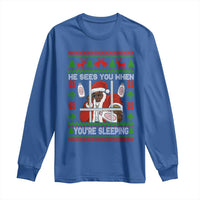 Funny Christmas Diddy Long Sleeve Shirt Diddy Sees You When Youre Sleeping Dirty Ugly Xmas - Wonder Print Shop