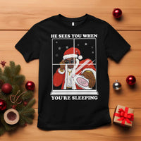Funny Christmas Diddy T Shirt He Sees You When Youre Sleeping Dirty Ugly Xmas - Wonder Print Shop