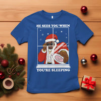 Funny Christmas Diddy T Shirt He Sees You When Youre Sleeping Dirty Ugly Xmas - Wonder Print Shop