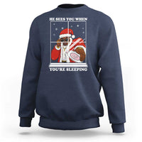 Funny Christmas Diddy Sweatshirt He Sees You When Youre Sleeping Dirty Ugly Xmas - Wonder Print Shop