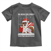 Funny Christmas Diddy Toddler T Shirt He Sees You When Youre Sleeping Dirty Ugly Xmas - Wonder Print Shop