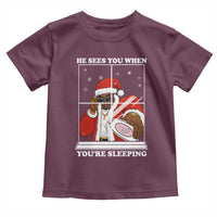Funny Christmas Diddy Toddler T Shirt He Sees You When Youre Sleeping Dirty Ugly Xmas - Wonder Print Shop