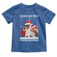 Funny Christmas Diddy Toddler T Shirt He Sees You When Youre Sleeping Dirty Ugly Xmas - Wonder Print Shop