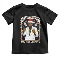 Funny Christmas Diddy Toddler T Shirt He Sees You When Youre Sleeping Dirty Xmas Lights - Wonder Print Shop