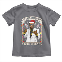 Funny Christmas Diddy Toddler T Shirt He Sees You When Youre Sleeping Dirty Xmas Lights - Wonder Print Shop