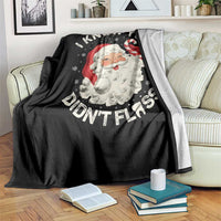 I Know You Didnt Floss Throw Blanket Funny Dentist Christmas Santa Dental Hygiene - Wonder Print Shop