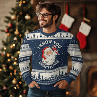 I Know You Didnt Floss Ugly Christmas Sweater Funny Dentist Christmas Santa Dental Hygiene - Wonder Print Shop