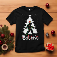 Bigfoot Christmas T Shirt Santa Bigfoot Xmas Tree Funny Sasquatch Yeti - Wonder Print Shop