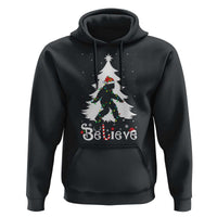 Bigfoot Christmas Hoodie Santa Bigfoot Xmas Tree Funny Sasquatch Yeti - Wonder Print Shop