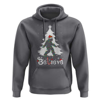 Bigfoot Christmas Hoodie Santa Bigfoot Xmas Tree Funny Sasquatch Yeti - Wonder Print Shop