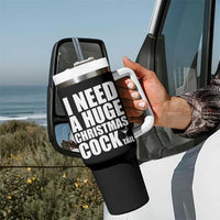 I Need a Huge Christmas COCKtail Tumbler With Handle Funny Adult Humor Inappropriate Drinking Gift - Wonder Print Shop