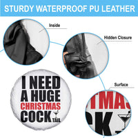 Funny Inappropriate Christmas Spare Tire Cover I Need a Huge Christmas COCKtail Adult Humor Drinking Gift - Wonder Print Shop
