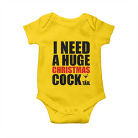 Funny Inappropriate Christmas Baby Onesie I Need a Huge Christmas COCKtail Adult Humor Drinking Gift - Wonder Print Shop