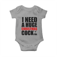 Funny Inappropriate Christmas Baby Onesie I Need a Huge Christmas COCKtail Adult Humor Drinking Gift - Wonder Print Shop