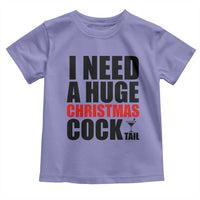 Funny Inappropriate Christmas Toddler T Shirt I Need a Huge Christmas COCKtail Adult Humor Drinking Gift - Wonder Print Shop
