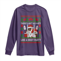 Funny Christmas Diddy Long Sleeve Shirt Aint No Party Like A Diddy Party Baby Oil Dirty Ugly Xmas - Wonder Print Shop