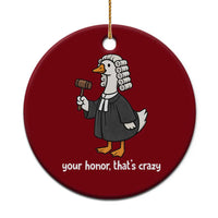 Goose Lawyer Ceramic Ornament Law School Graduation Gift Funny Silly Gooses Lovers - Wonder Print Shop