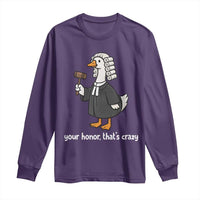 Goose Lawyer Long Sleeve Shirt Law School Graduation Gift Funny Silly Gooses Lovers - Wonder Print Shop