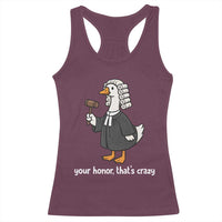 Goose Lawyer Racerback Tank Top Law School Graduation Gift Funny Silly Gooses Lovers - Wonder Print Shop
