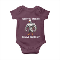 Who You Calling Silly Goose Funny Gym Meme Baby Onesie - Wonder Print Shop