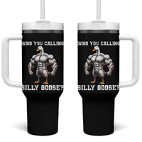 Who You Calling Silly Goose Funny Gym Meme Tumbler With Handle - Wonder Print Shop