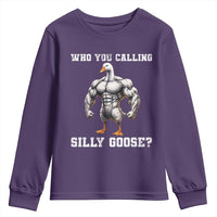 Who You Calling Silly Goose Funny Gym Meme Youth Sweatshirt - Wonder Print Shop