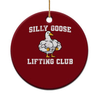 Silly Goose Lifting Club Ceramic Ornament Funny Gym Meme - Wonder Print Shop