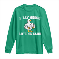 Silly Goose Lifting Club Long Sleeve Shirt Funny Gym Meme - Wonder Print Shop