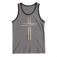 Christian Drummer Tank Top Drumstick Cross Rock Music Lover Gift - Wonder Print Shop