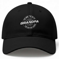 Funny Grandpa Baseball Cap Man Myth Bad Influence Funny Fathers Day