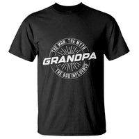Funny Grandpa T Shirt Man Myth Bad Influence Funny Fathers Day - Wonder Print Shop