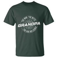 Funny Grandpa T Shirt Man Myth Bad Influence Funny Fathers Day - Wonder Print Shop